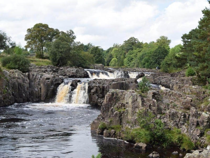 Malý vodopád Low Force v&nbsp;Teesdale.