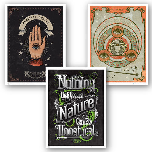 Súprava plagátov Fantastické zvieratá 2 Súprava plagátov Fantastické zvieratá 2