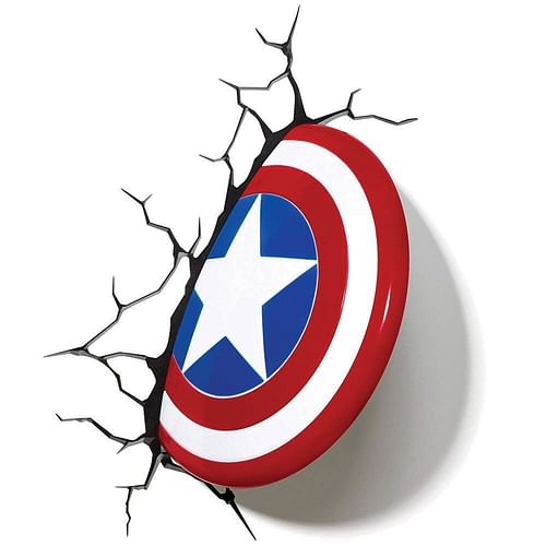 3D Lampa Marvel – Captain America Shield