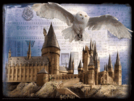 3D Puzzle Harry Potter - Rokfort a Hedviga, 300 dielikov
