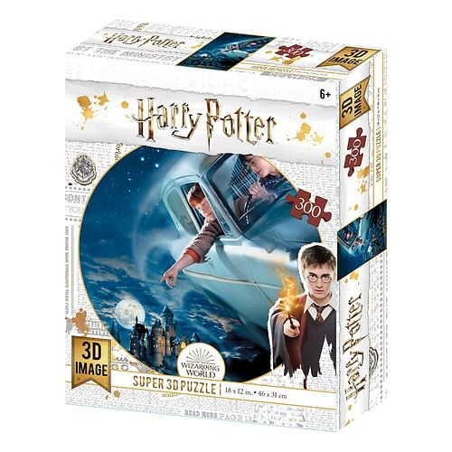 Obrázok 3D Puzzle Harry Potter - Ford nad Bradavicemi, 300 dílků