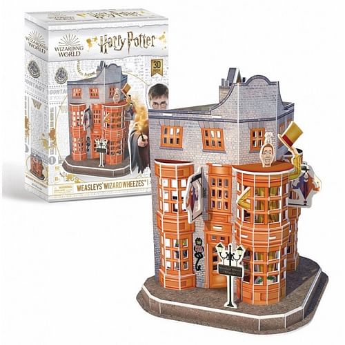 3D Puzzle Harry Potter - Kratochvilné kouzelnické kejkle, 62 dílků