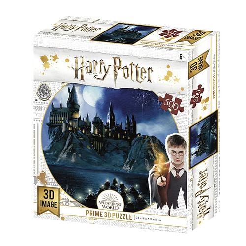 Obrázok 3D Puzzle Harry Potter - Noční Bradavice, 500 dílků