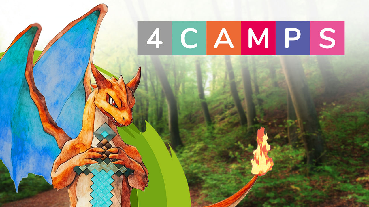 4CAMPS – letní tábory pro fanoušky Pokémonů a Minecraftu