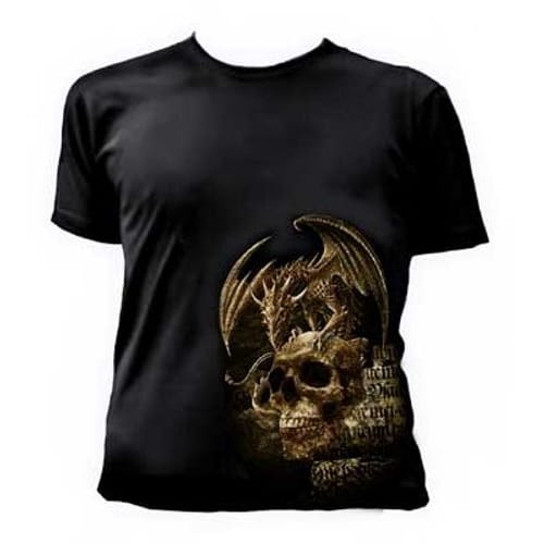 Tričko Lebka s drakom Tričko Lebka s drakom