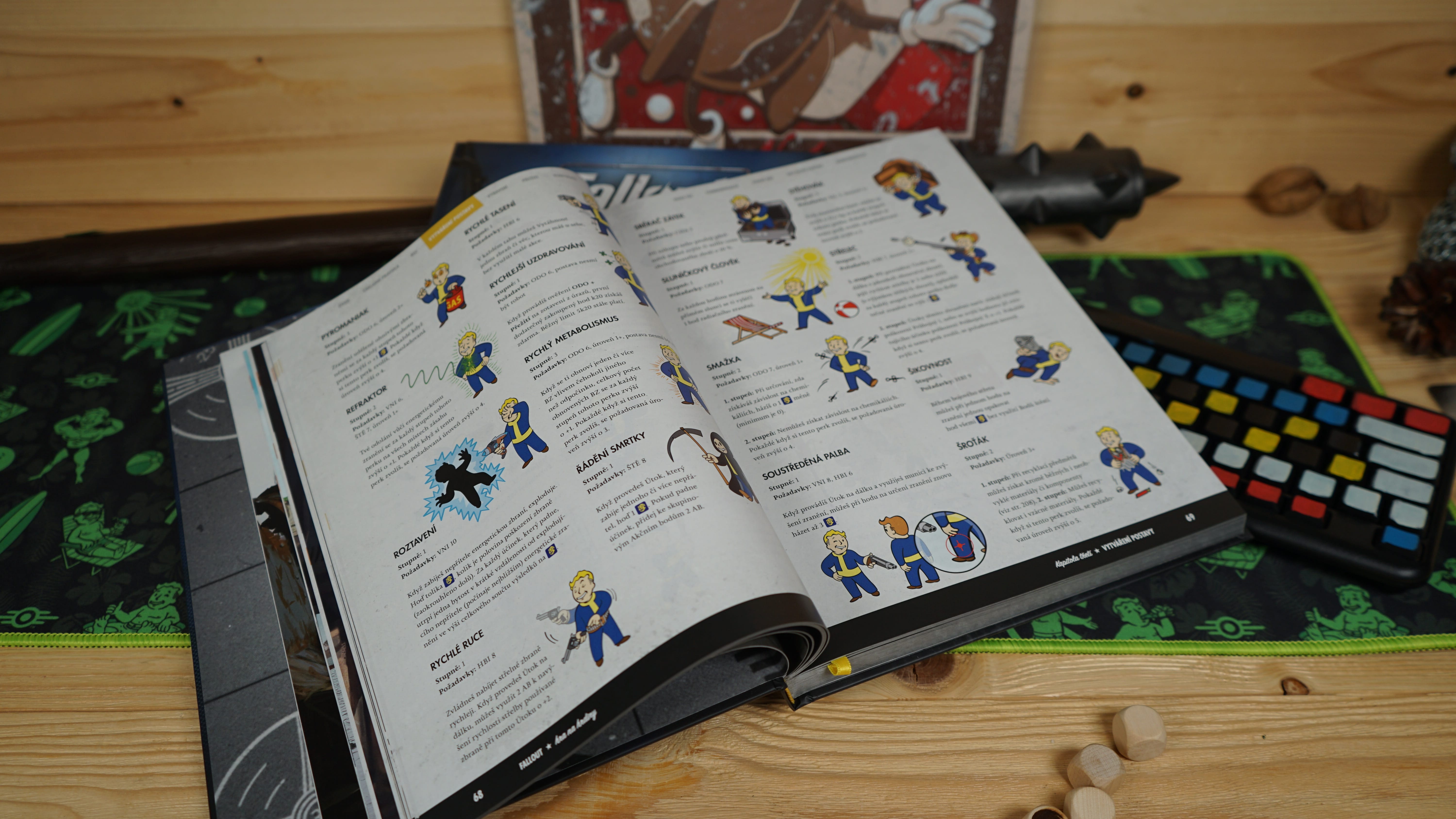 Einblick in das Fallout Rollenspiel-Buch