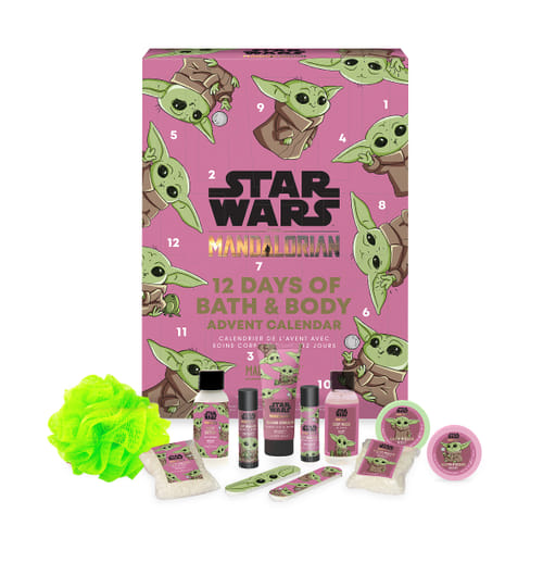 Levně Adventní kalendář s kosmetikou Mandalorian - Baby Yoda