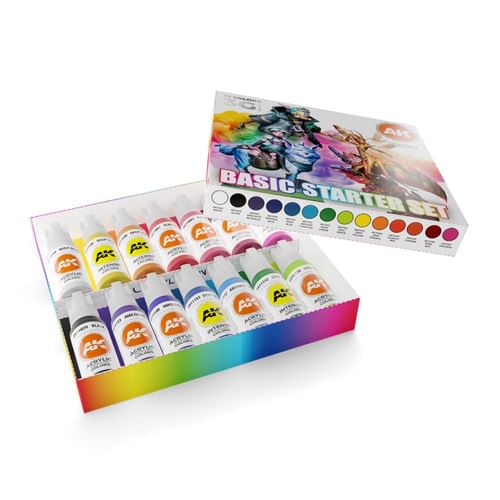 AK Interactive - Základná súprava štartéra (14 farieb) AK Interactive - Základná súprava štartéra (14 farieb)