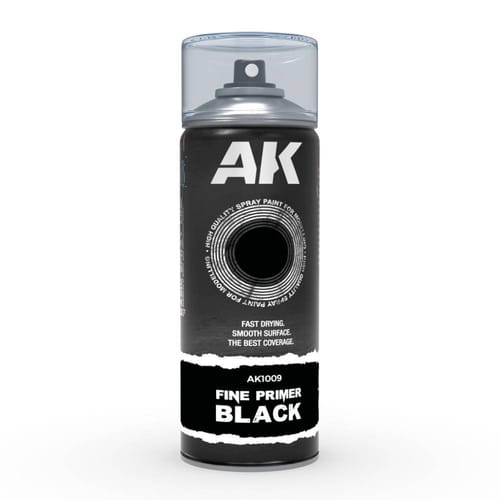 Levně AK Interactive - Fine Primer Black Spray