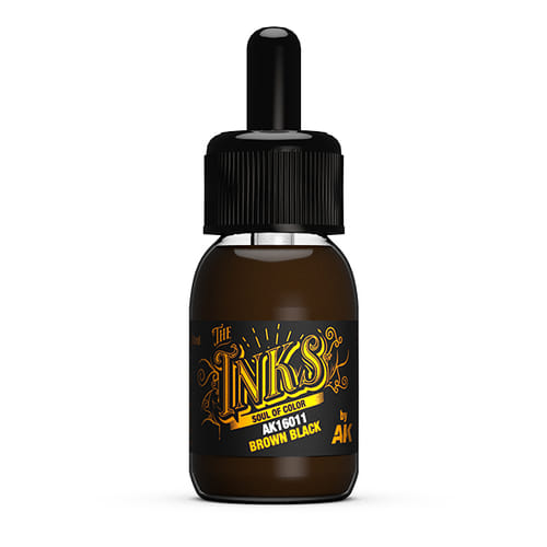 Levně AK Interactive: Inks - Brown Black