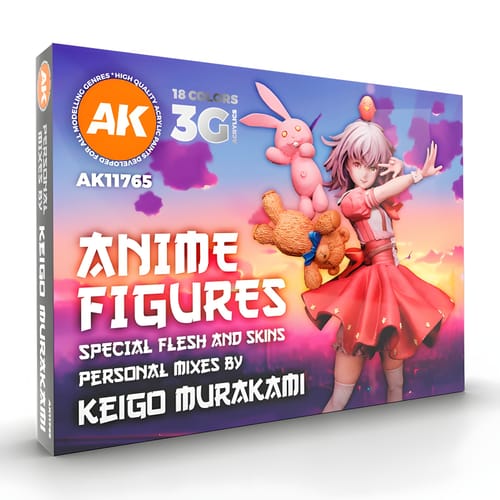 Levně AK Interactive - Keigo Murakami Personal Mixes: Anime Figures Paint Set (18 barev)