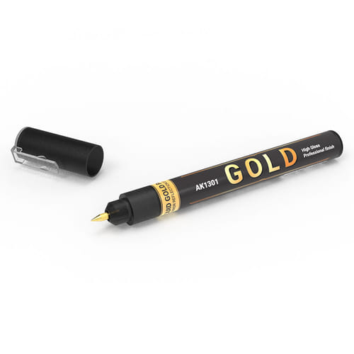 Levně AK Interactive: Metallic Liquid Marker - Gold