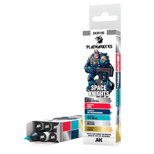 AK Interactive: Playmarkers Set - Space Knights (6 farieb) AK Interactive: Playmarkers Set - Space Knights (6 farieb)