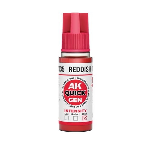 AK Interactive: Quick Gen - Reddish Orange 18 ml