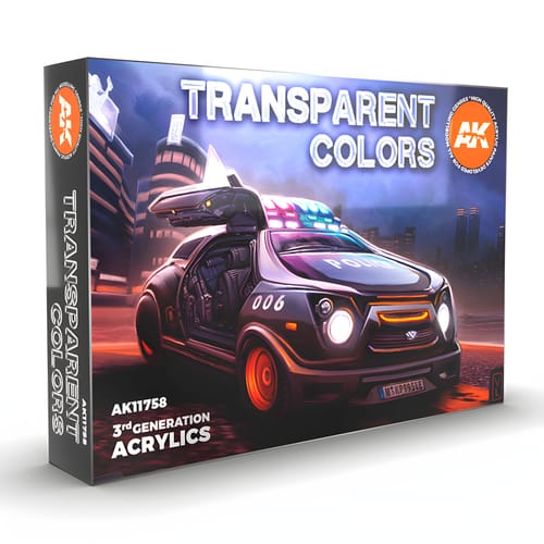 Levně AK Interactive - Transparent Colors Set (6 barev)