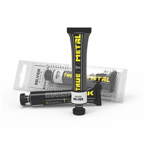 AK Interactive: True Metal - striebro AK Interactive: True Metal - striebro