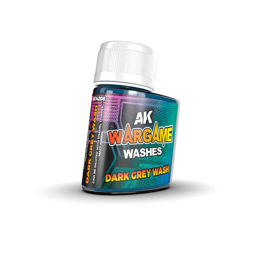 AK Interactive: Wargame Series - Dark Grey Wash AK Interactive: Wargame Series - Dark Grey Wash