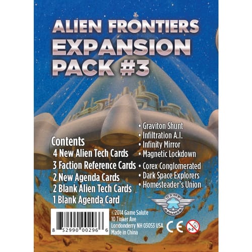 Alien Frontiers: Expansion Pack #3 Alien Frontiers: Expansion Pack #3