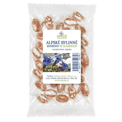 Alpské bylinné cukríky Alpské bylinné cukríky
