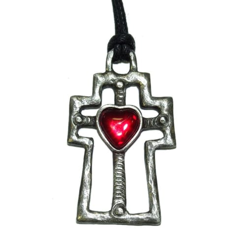 Amulet kríž horiaceho srdca Amulet kríž horiaceho srdca