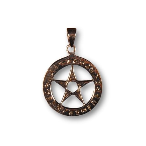Amulet Runa pentagram bronz Amulet Runa pentagram bronz