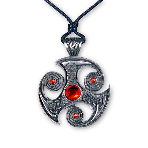 Amulet triskel s kamienkami Amulet triskel s kamienkami