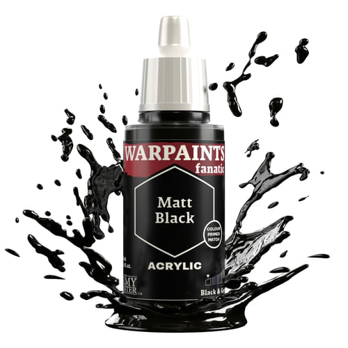 Army Painter: Warpaints Fanatic - Matt Black Army Painter: Warpaints Fanatic - Matt Black