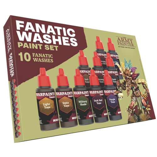 Army Painter: Warpaints Fanatic - Washes Paint Set Army Painter: Warpaints Fanatic - Washes Paint Set