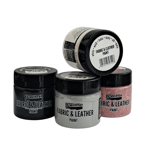 Levně Barva na kůži a textil (50 ml), barva bílá