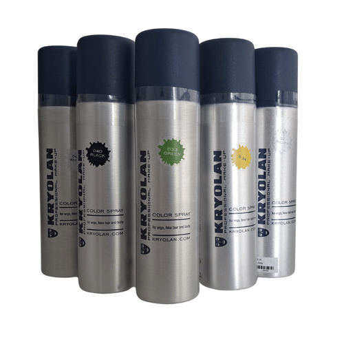 Barva na vlasy ve spreji - Kryolan Color Spray, barva zlatá