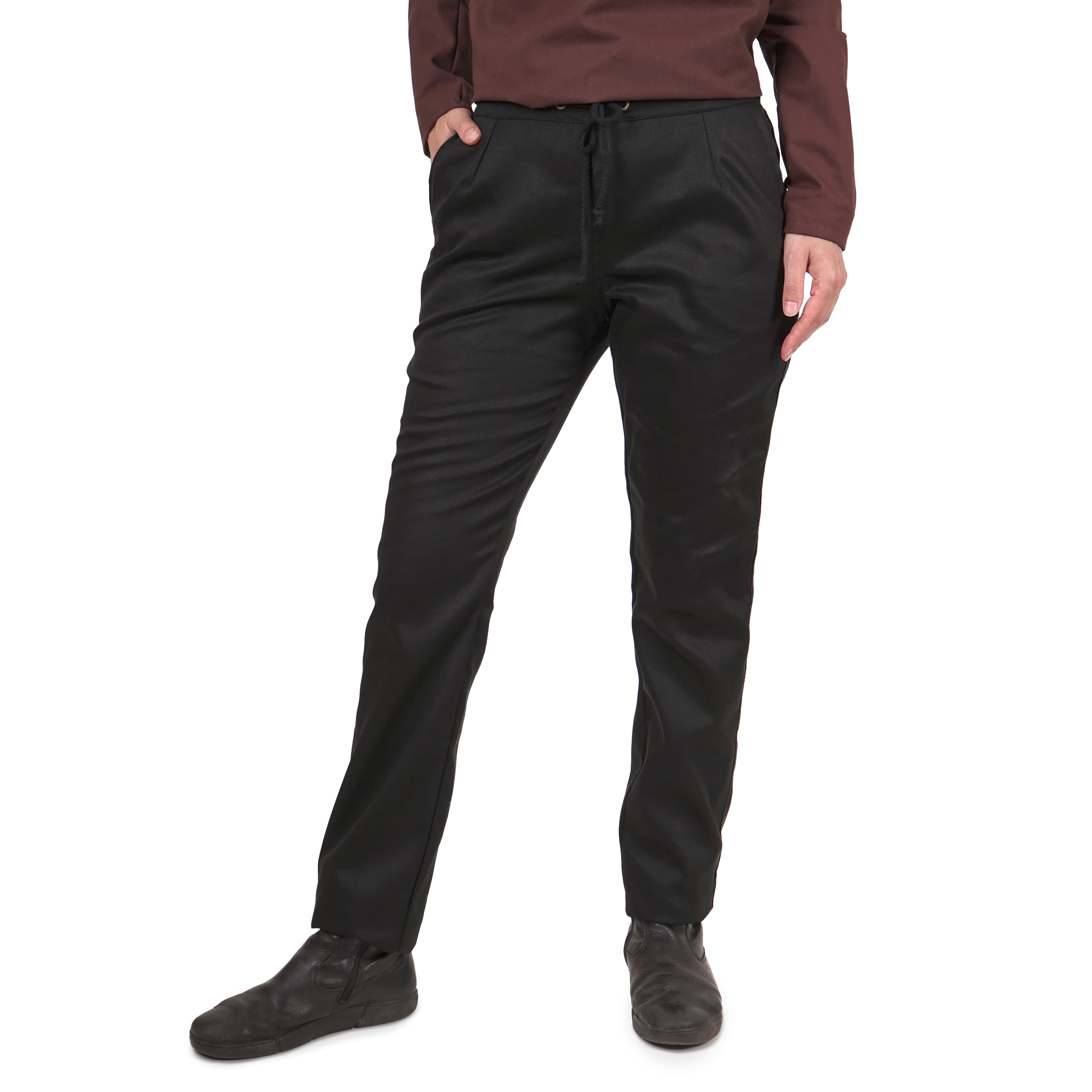 Bavlnené dámske nohavice - čierne