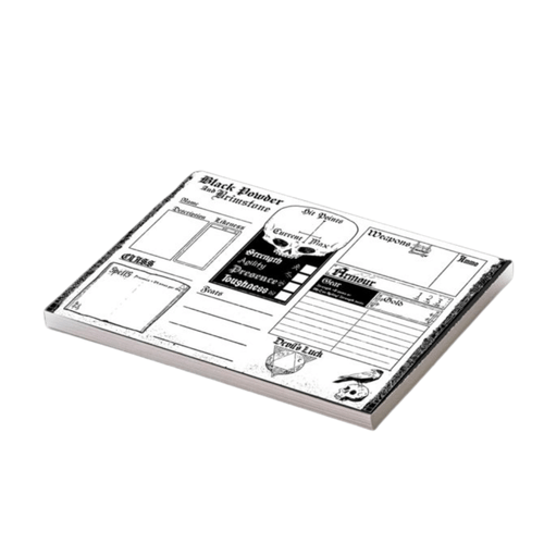 Levně Black Powder And Brimstone - Character Sheets