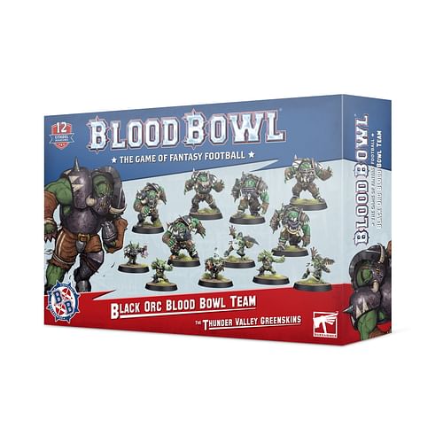 Blood Bowl The Thunder Valley Greenskins: Black Orc Team