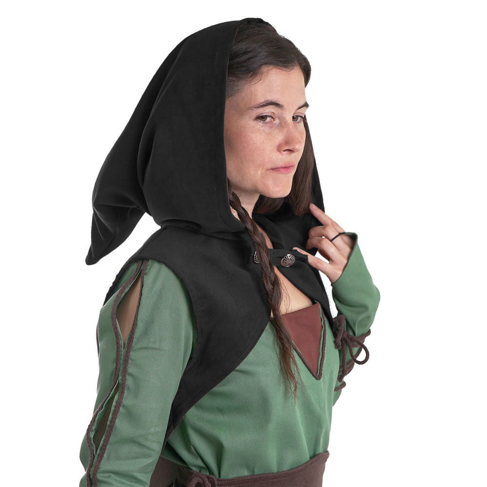 Bolerko s kapucňou - čierne