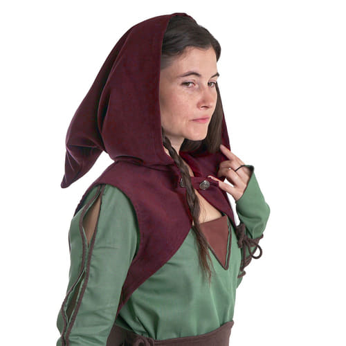 Bolerko s kapucňou - vínové Bolerko s kapucňou - vínové