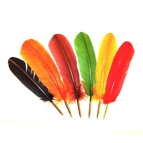 Brk na písanie s hrotom farebný Brk na písanie s hrotom farebný