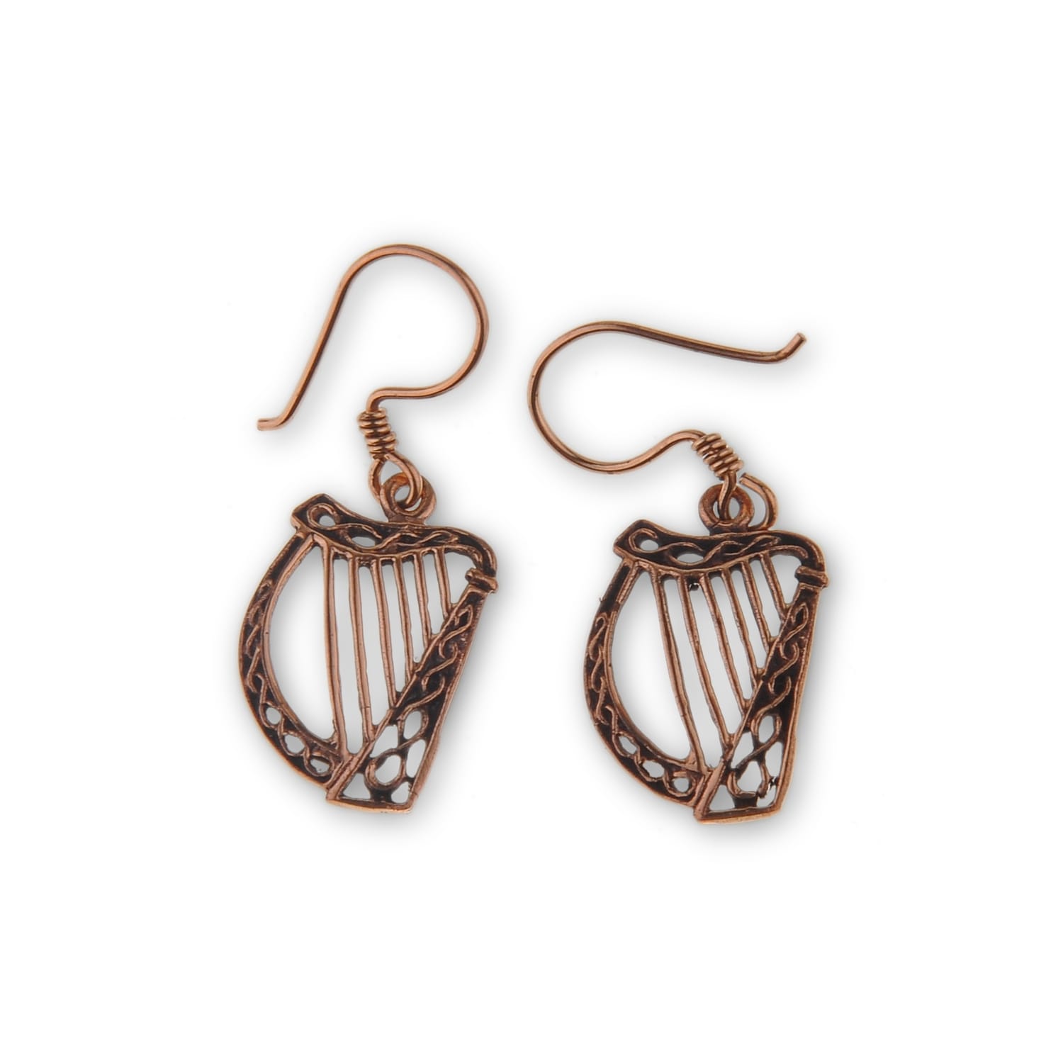 Bronzové náušnice Keltská harfa