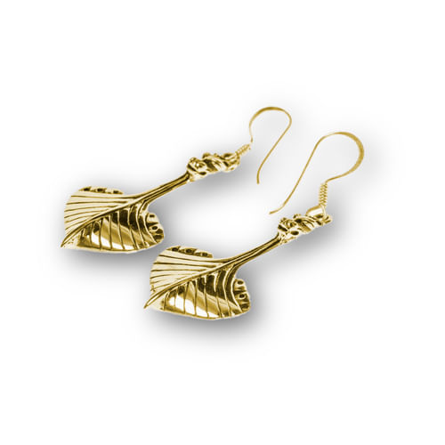 Bronzové náušnice Vikingská loď Bronzové náušnice Vikingská loď