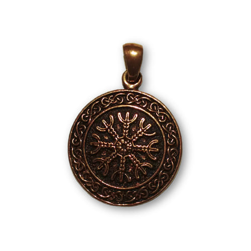 Bronzový amulet Aegir Bronzový amulet Aegir