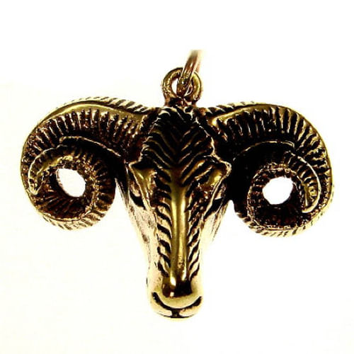 Bronzový amulet Baraní hlava väčší Bronzový amulet Baraní hlava väčší