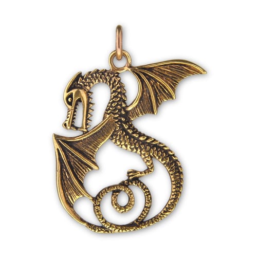 Bronzový amulet drak II