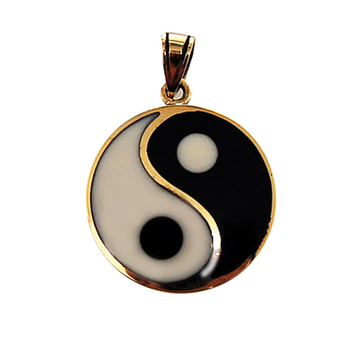 Bronzový amulet Jin Jang Bronzový amulet Jin Jang