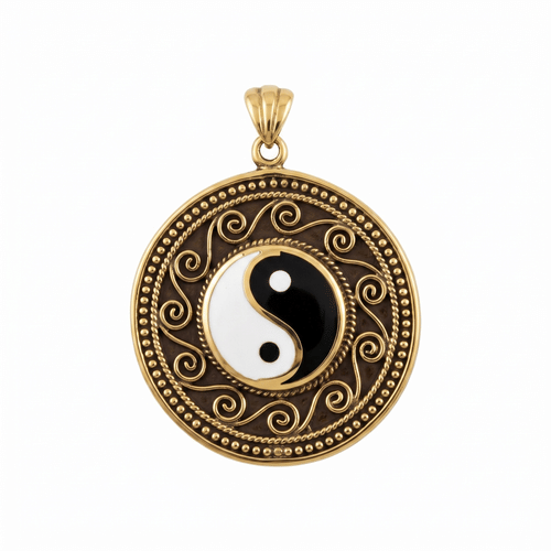 Bronzový amulet Jin Jang - větší