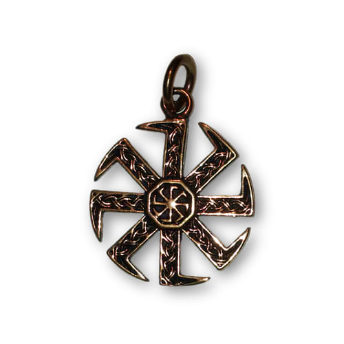 Bronzový amulet Kolovrat Bronzový amulet Kolovrat