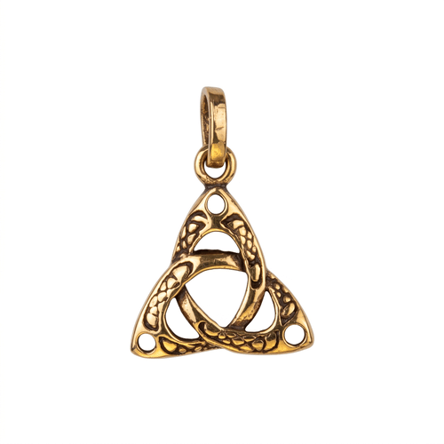 Bronzový amulet Triquetra - menší