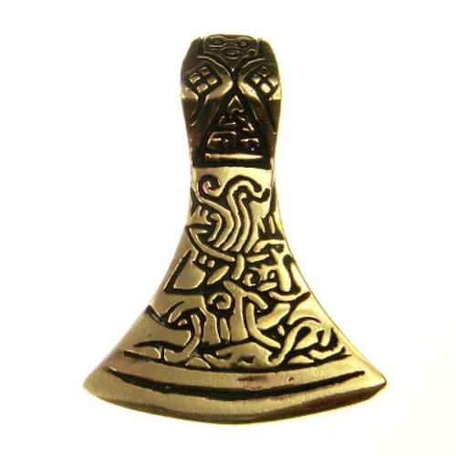 Bronzový amulet Vikingská sekera veľká Bronzový amulet Vikingská sekera veľká