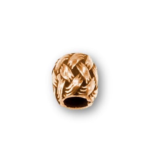 Bronzový korálik prepletený