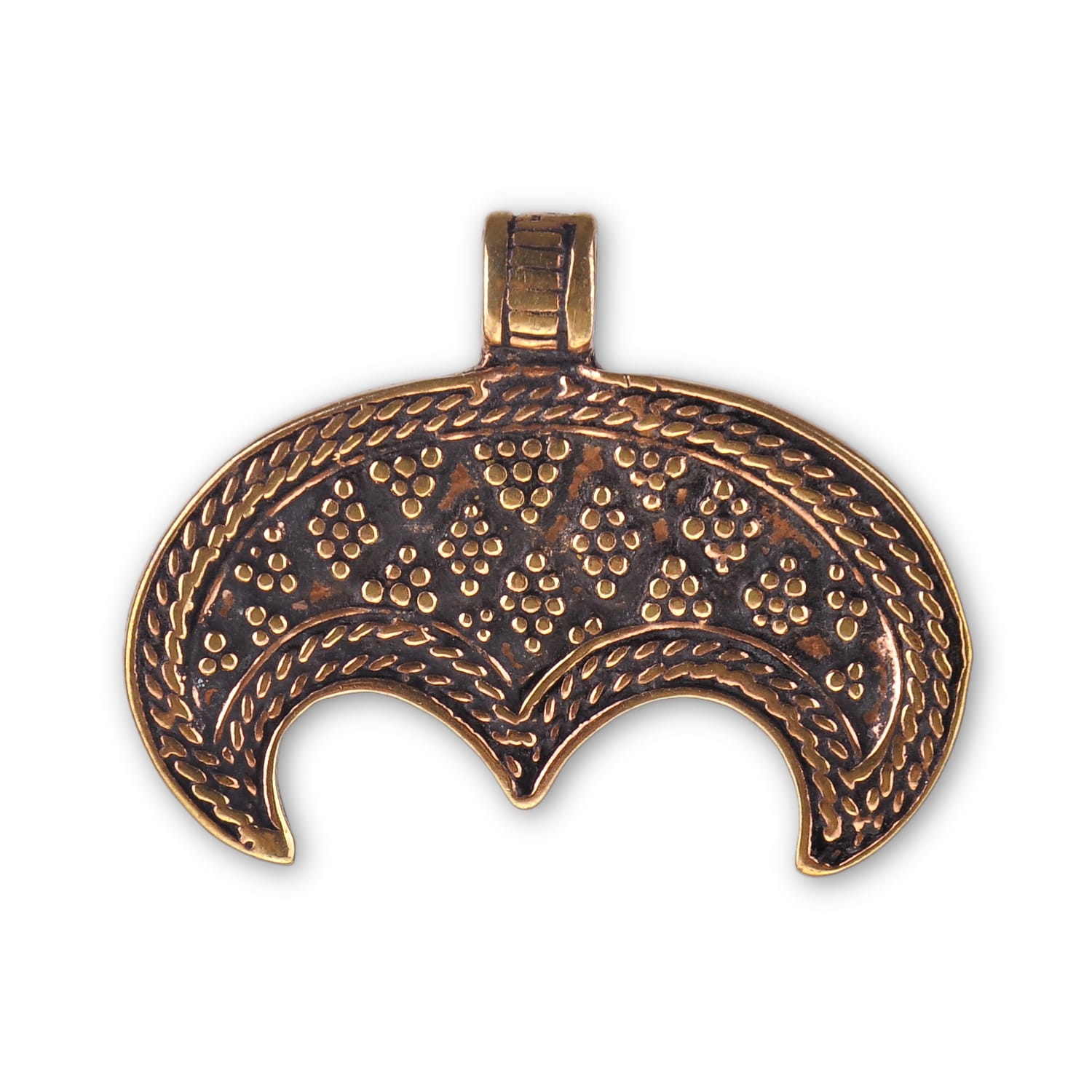 Bronzový prívesok Lunula