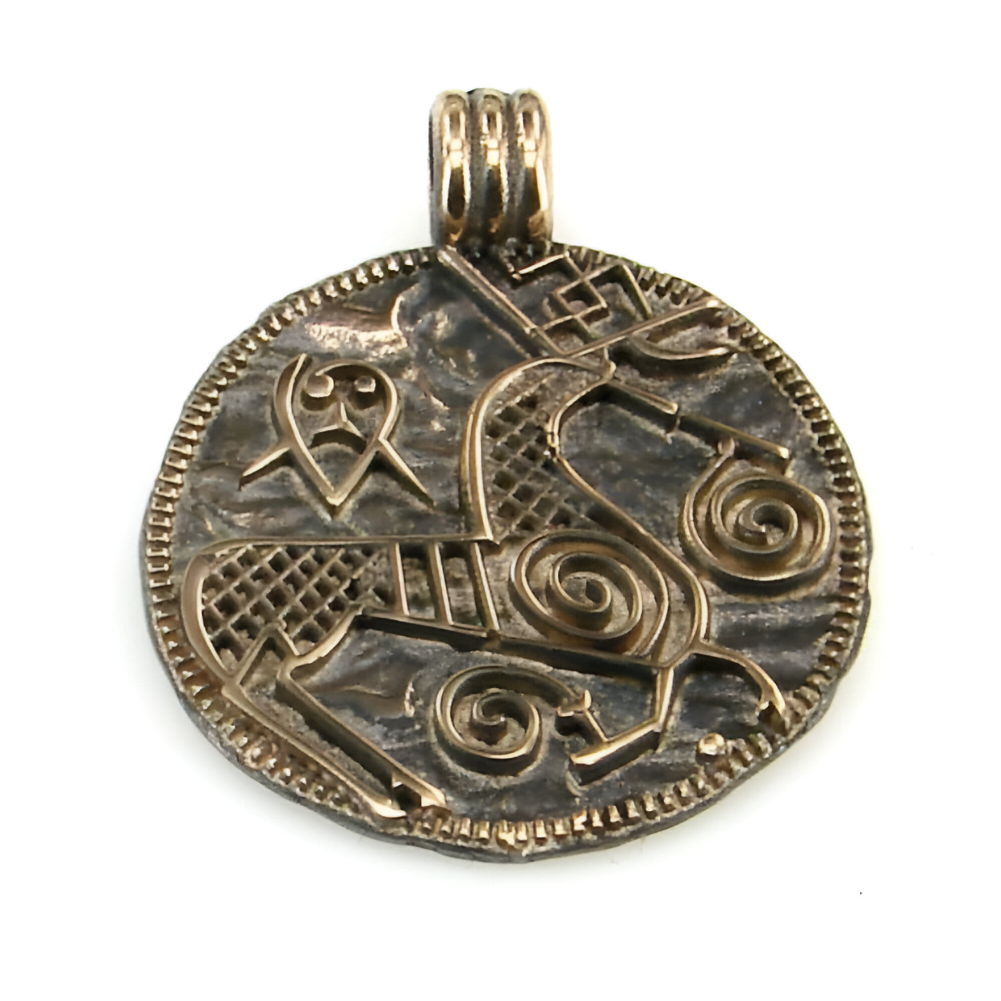 Bronzový prívesok - Vikingská minca Ódin