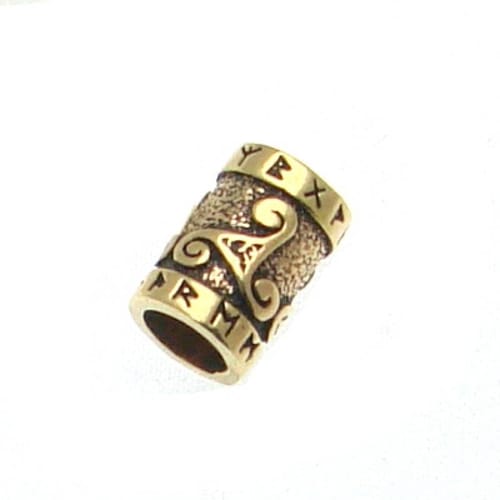 Bronzový runový korálik Bronzový runový korálik